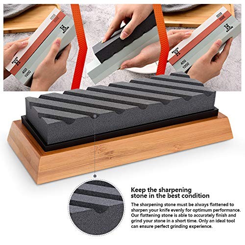 GUYUE Professional Knife Sharpening Stone Set – 4-Sided Premium Whetstone Kit
