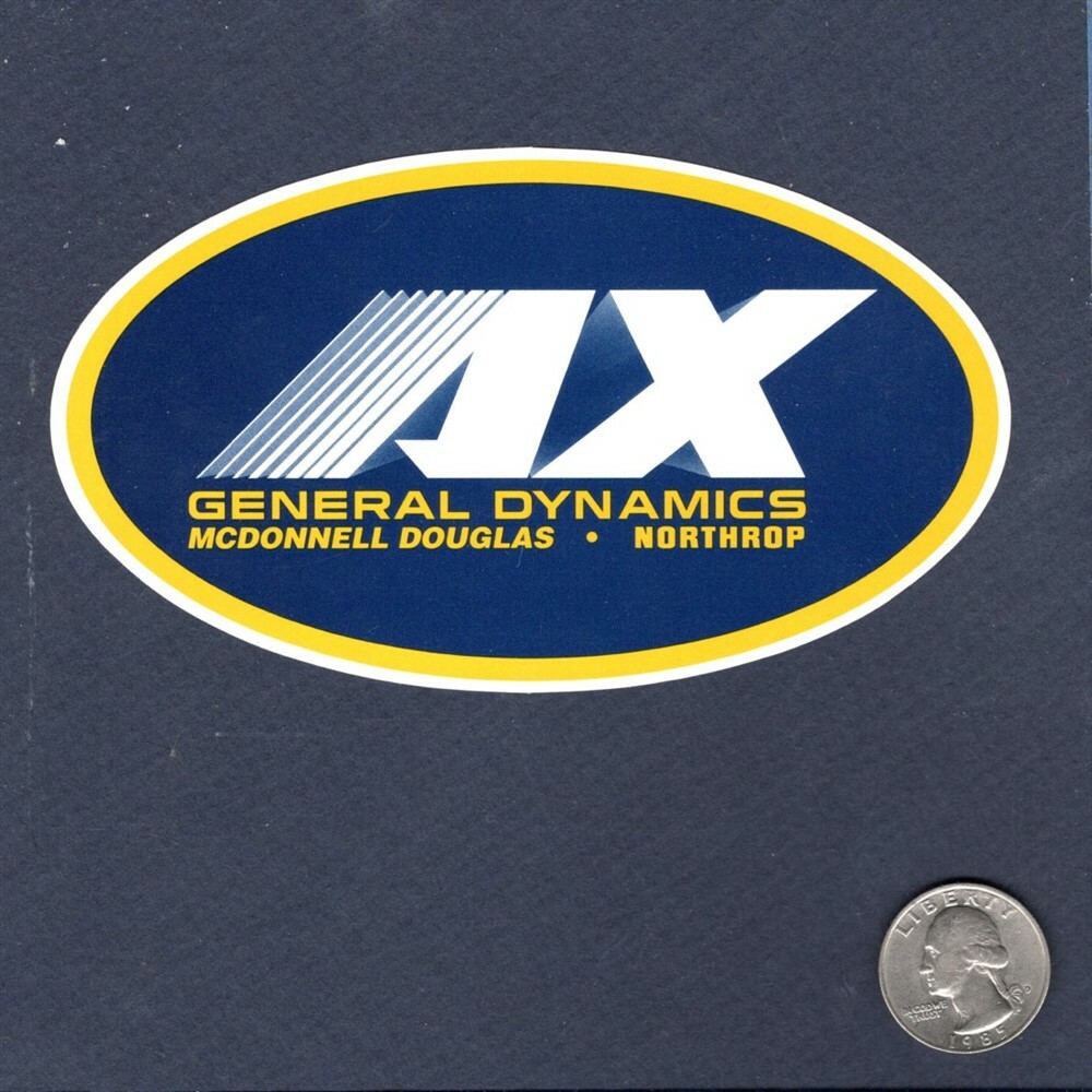 Sticker GD McDonnell Douglas AX Program NAVY USMC USAF Squadron Patch Image
