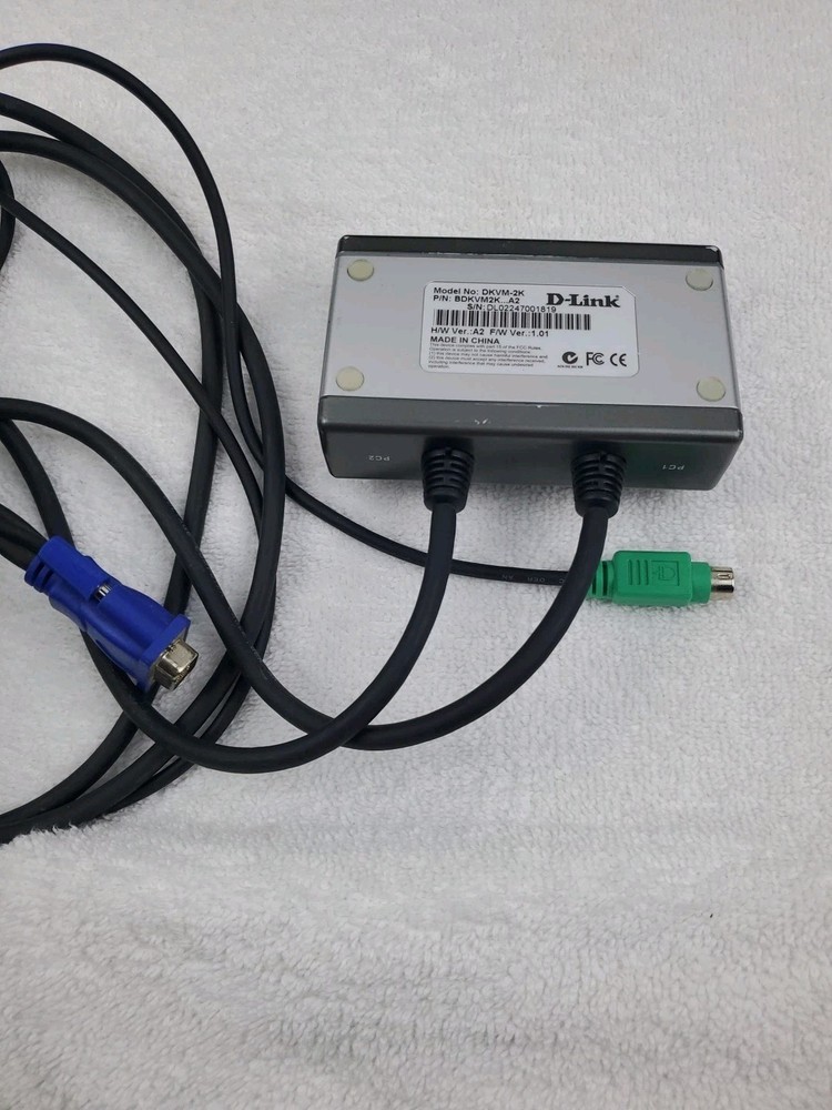 D-Link 2 Port KVM Switch DKVM-2K