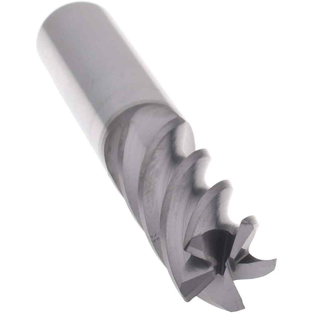 Accupro 1/2" Diam 5 Flute Single End Solid Carbide 0.02" Corner Radius End Mi...