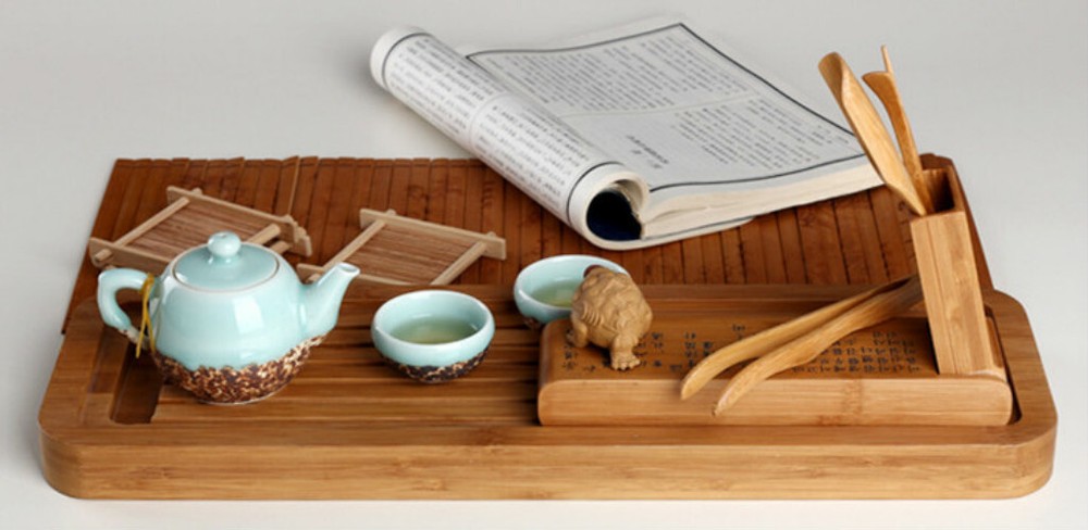 Tea Spoon Kit Box Folding Tea Tool Tea Needle Set Degrees Rotation Clean Clip