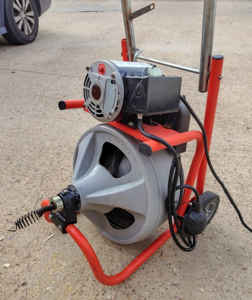 Ridgid K-400 Sewer Rooter Snake Machine 75 Feet
