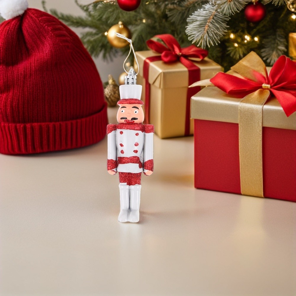 6 Pcs Nutcracker Hanging Holiday Decorations Miniature Figurines