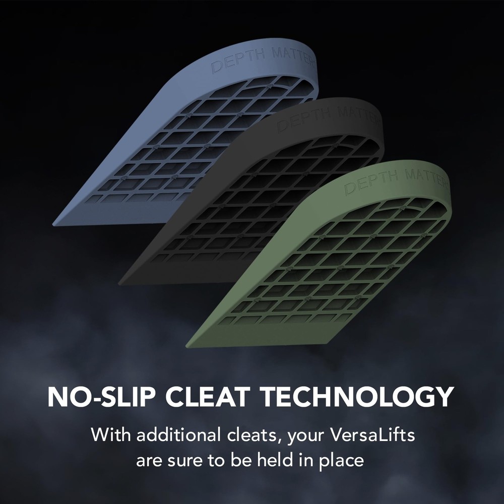 Strength™ Heel Lift Inserts (Pair) (Medium) - Ideal for Bodybuilding, Olym