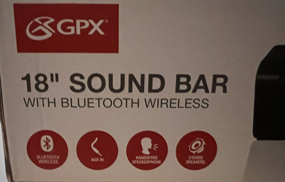 GPX18" Bluetooth Wireless Soundbar - Black ( HTB017B)™