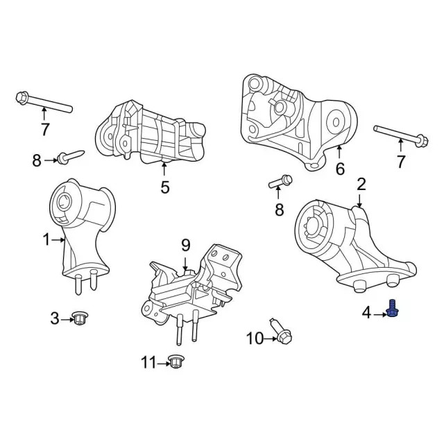 Genuine Ford Support Bolt W720953S439