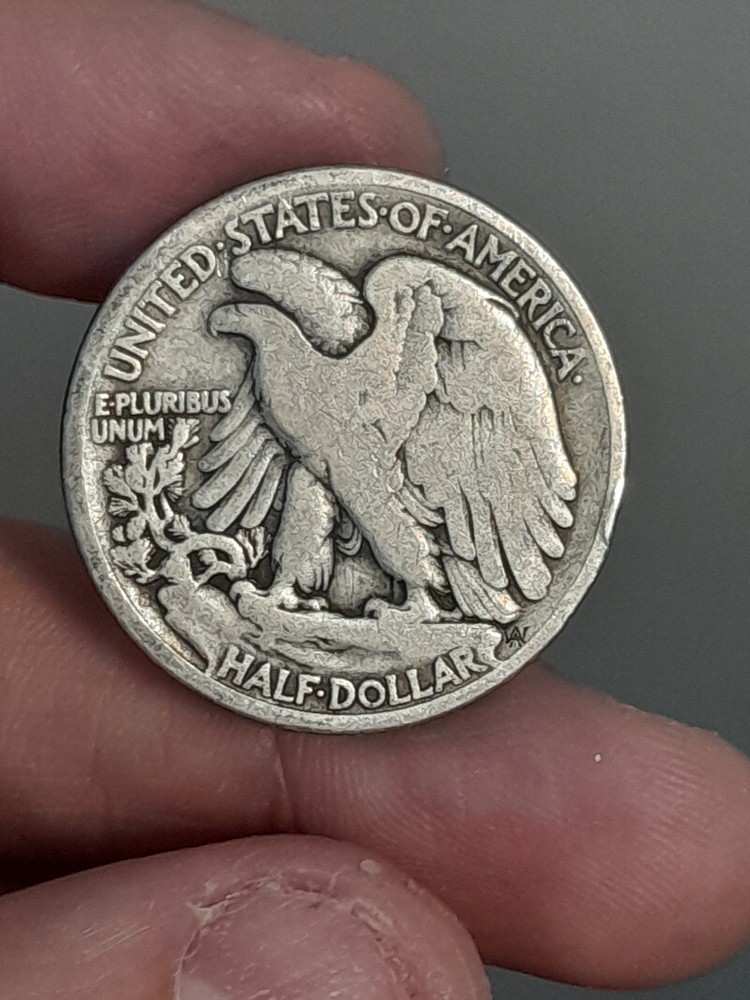 1917- S Walking Liberty Half Dollar Reverse Mint Mark