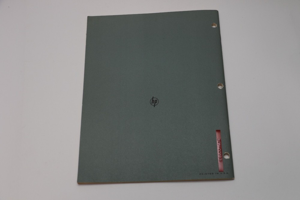 HP 1752A High Gain Vertical Amplifier OPERATING & SERVICE MANUAL