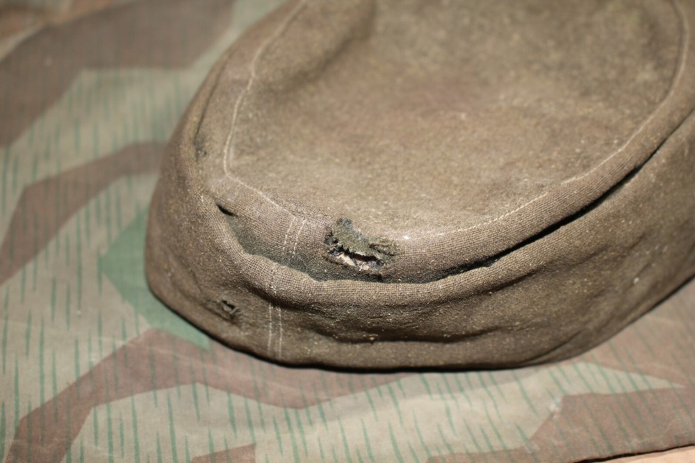 ORIGINAL WW2 GERMAN M43 FELDMUTZE STYLE FIELD CAP MODIFIED WH SS OSTFRONT