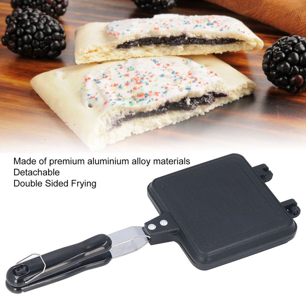 Sided Sandwiches Maker, Cast Iron Pie Maker with Scalding Handle,2974
