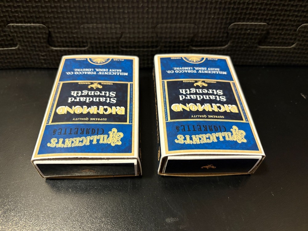 Millicent Cigarette packs from Red Dead Redemption - 2 empty custom design boxes