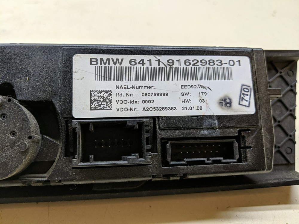 2006-2011 BMW E90 3 SERIES TEMPERATURE CLIMATE CONTROL PANEL USED OEM