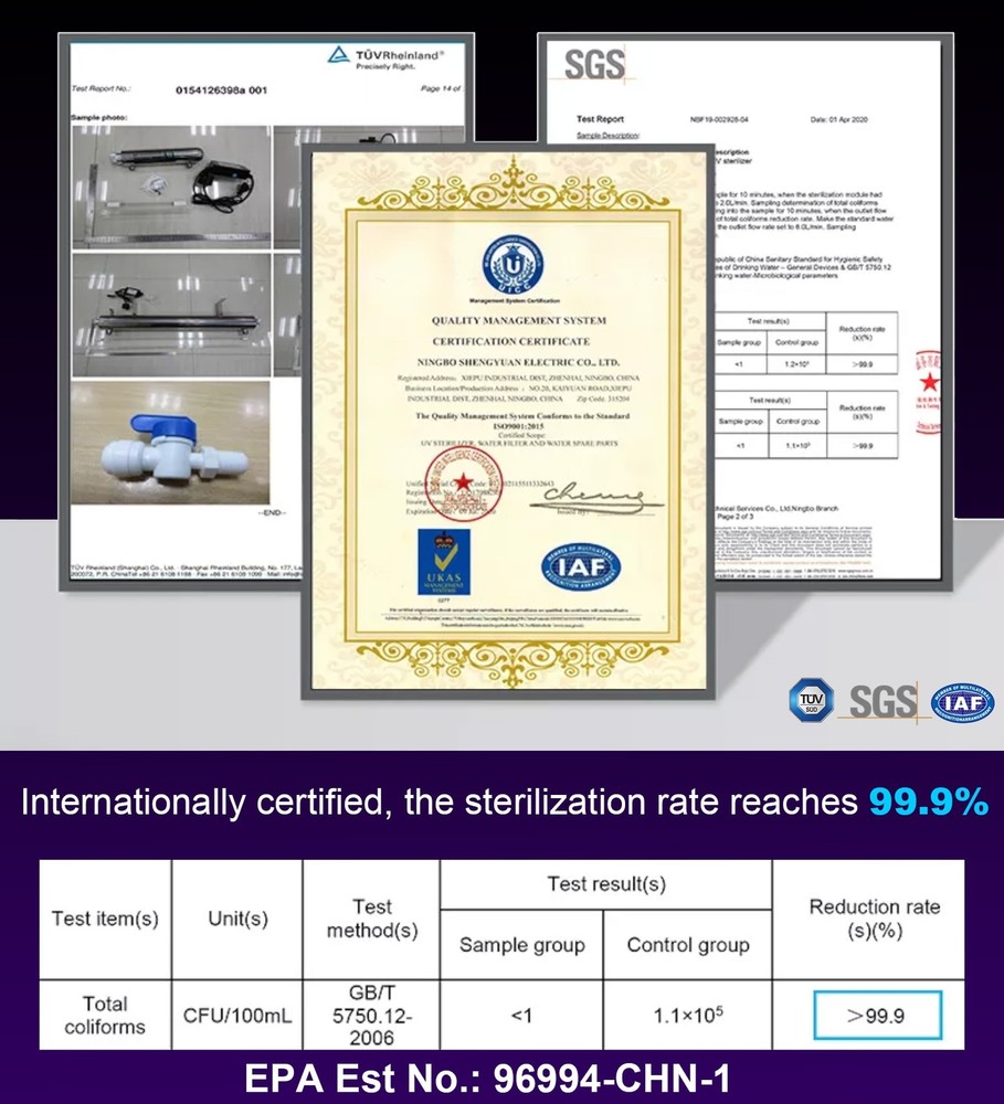 ALTHY Whole House Ultraviolet Water Sterilizer Filter System 12GPM + Flow Switch