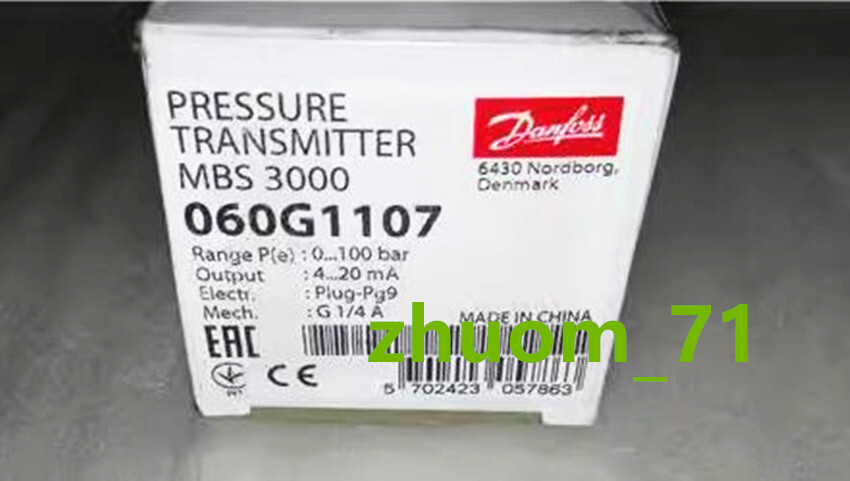 1PC Danfoss pressure sensor MBS3000 060G1107