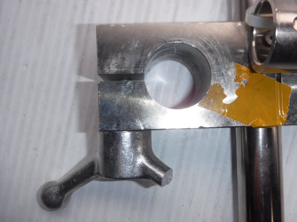 Unbranded Horizontal Microscope Head Mount w/ Two ** Broken ** Jergens Handles