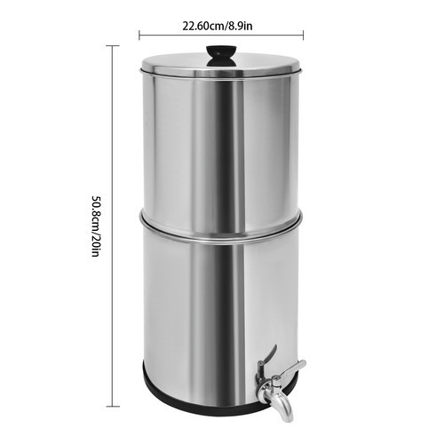2.25 Gal Gravity-Fed Water Filter Countertop Water Purification System