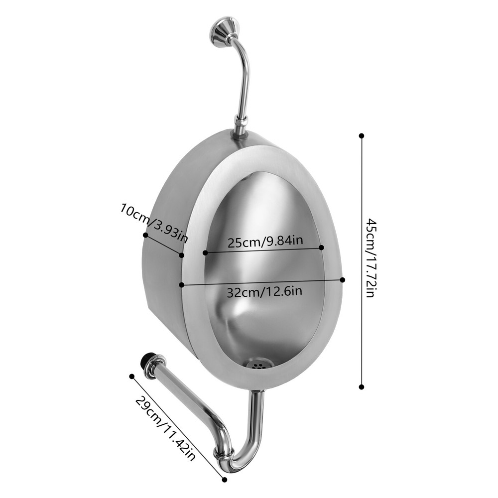 Intelligent Sensor Urinal Flusher Automatic Wall Mounted Men's Bathroom Urinal
