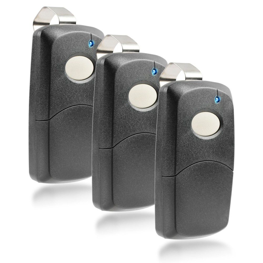 3x Car Visor Garage Door Remote Opener Control for Linear 3089 Multi-Code Black