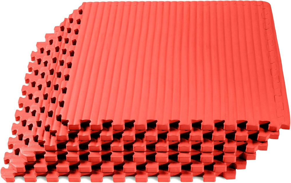 3/4 Inch Thick Martial Arts EVA Foam Exercise Mat, Tatami Pattern, Interlocking