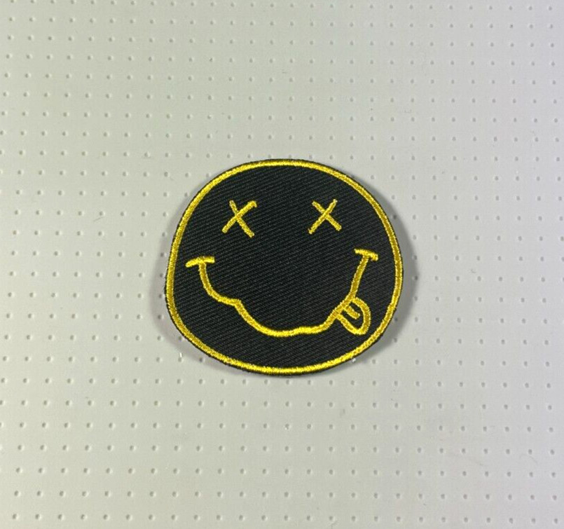 NIRVANA Rock Band Smiley Face Logo Music Patch 1.9"