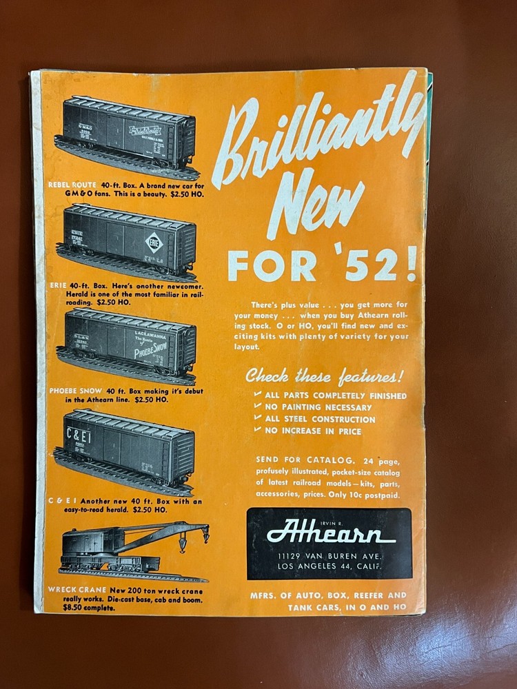 Railroad Model Craftsman Magazine July 1952