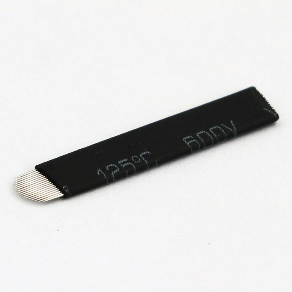 Microblading 18 U Shape Needles Permanent Manual Tattoo Eyebrow Embroidery Blade
