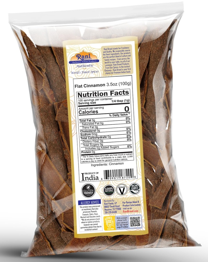 Rani Desi (Dalchini) Flat Cinnamon 3.5oz (100g)