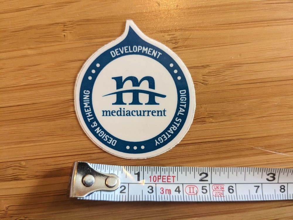 Mediacurrent logo sticker decal open source product marketing agency development