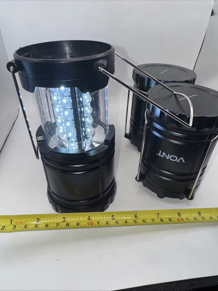 Vont 4 Pack LED Camping Lantern, LED Lanterns, Suitable Survival Kits - OPEN BOX