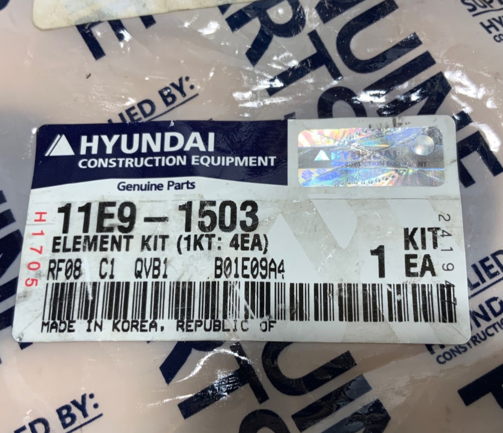 NEW GENUINE HYUNDAI 11E9-1503 ELEMENT KIT (1KT:4EA)