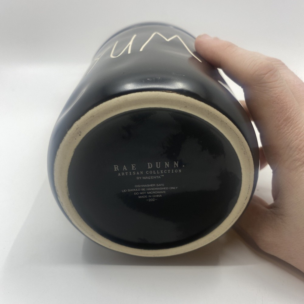 Rae Dunn Small Black Sweets Canister yum