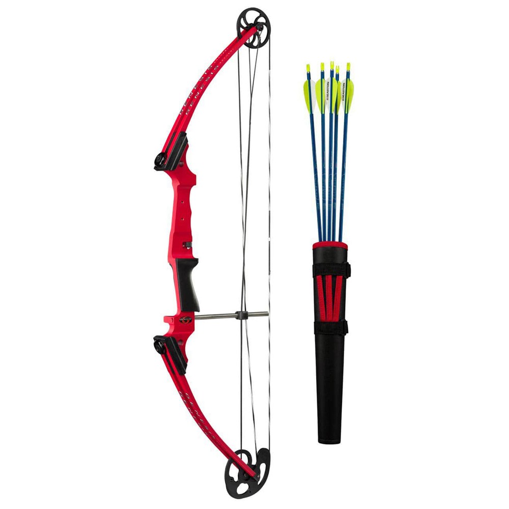 Genesis Archery 10930 Red Original Compound Target Practice Bow Kit, Right Hand