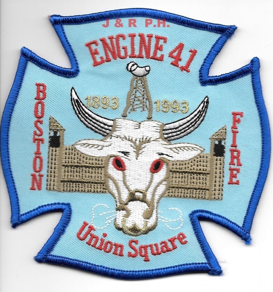 Boston. Engine - 41  "Union Square", MASS (4.5" x 4.5") fire patch