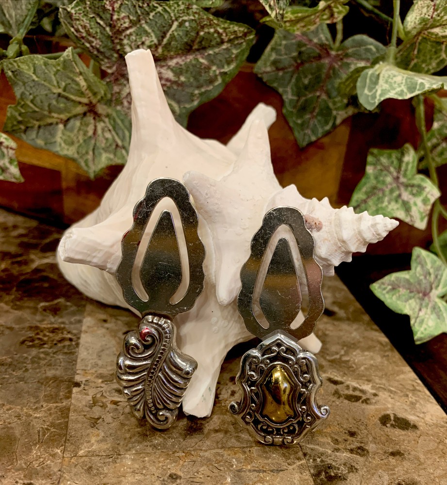 Set of 2 Adorable Brighton Silver Bookmarks
