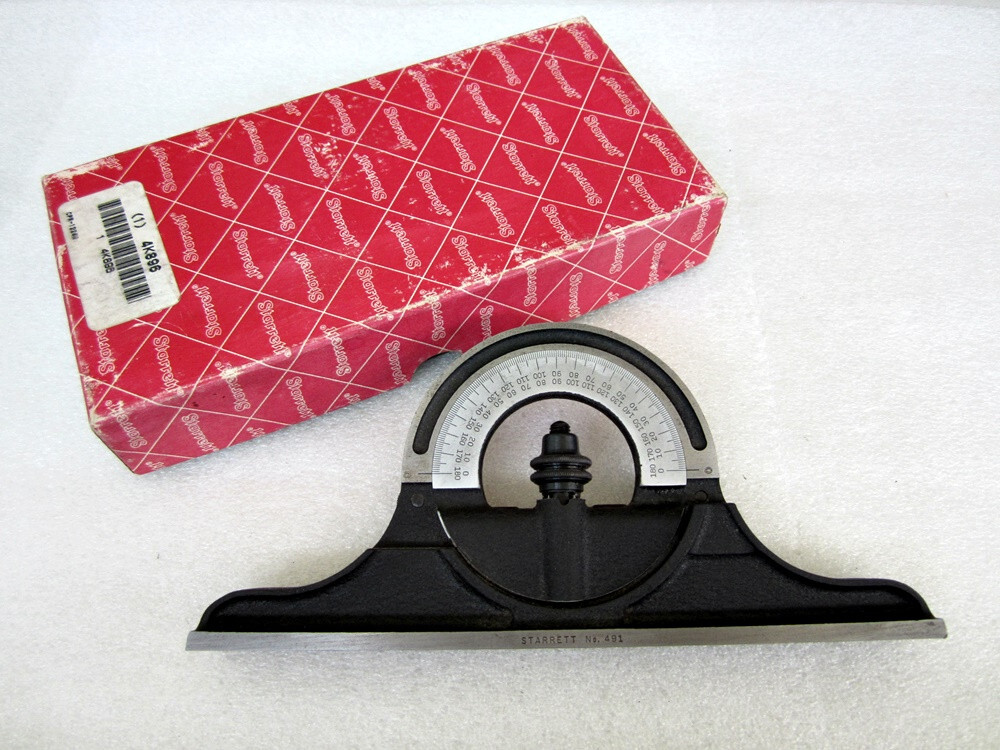 Starrett Combination Square Protractor Head CPR-1224W Made in USA