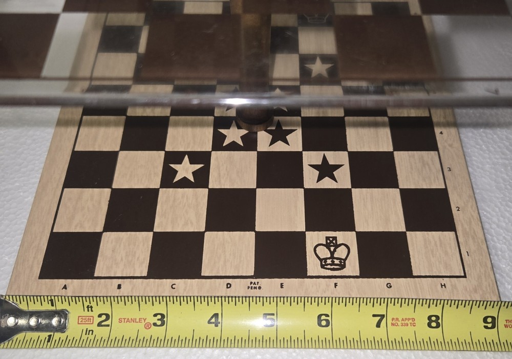 Vintage Space Chess In Original Box Pleasantime Game 99% Complete