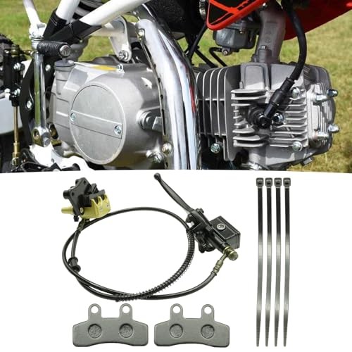 Front Hydraulic Disc Brake Master Cylinder Caliper Assembly with Brake Pads