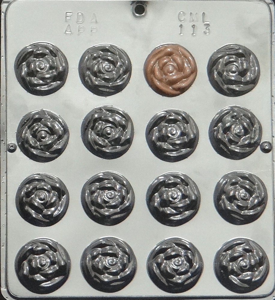 Rose Mint Chocolate Candy Mold Candy Making  113 NEW
