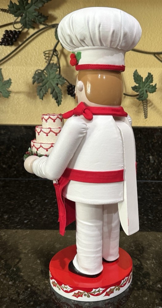 Nutcracker Village 2005 Wooden BAKER Nutcracker 14” tall. No Box