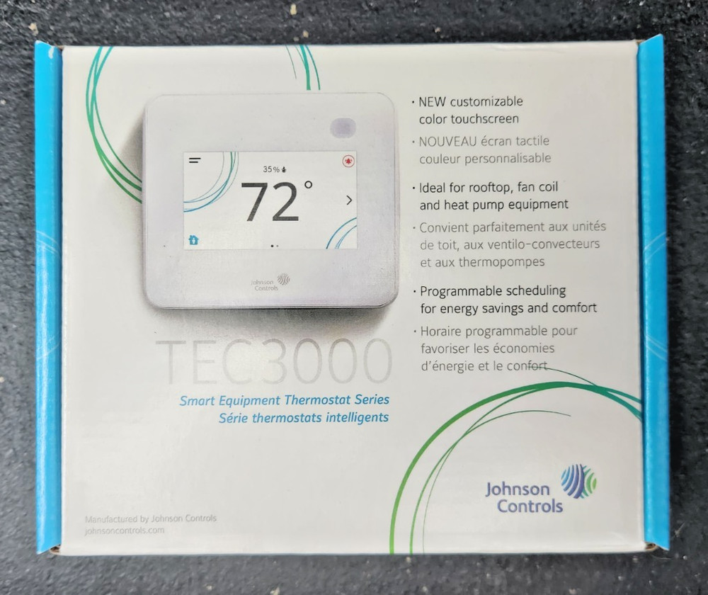 Johnson Controls TEC3612-14-000 TEC3000 BACnet N2 Network Thermostat Controller