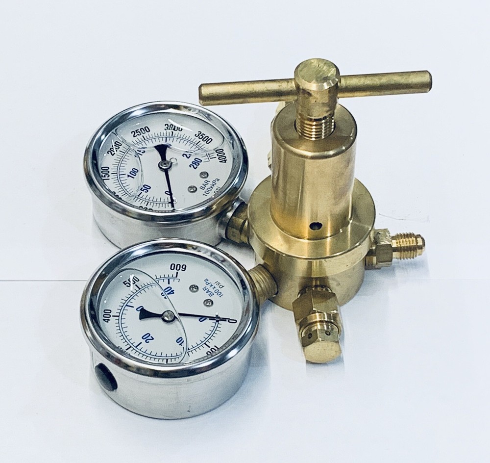 Nitrogen regulator king fox air shock race shock fill tool w/ quick connection