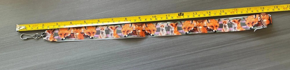 Foxes 18” Ribbon Lanyard