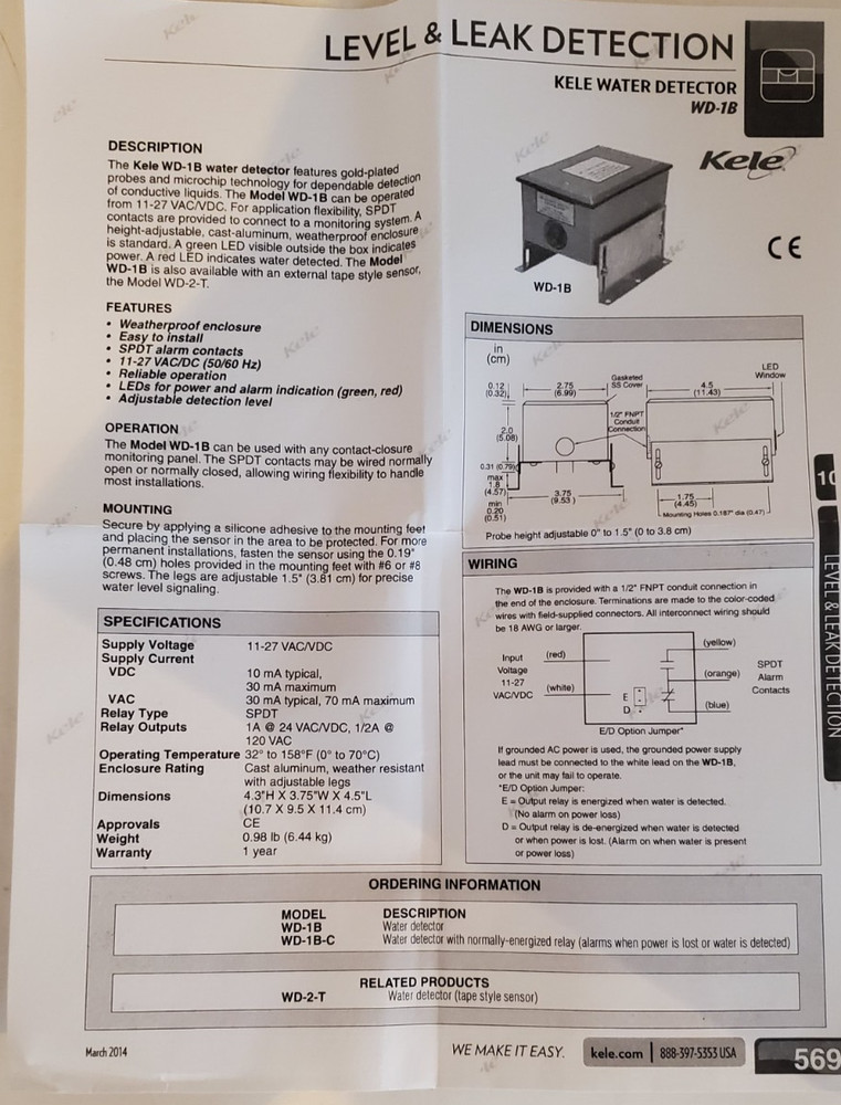 Kele WD-1B Spot Leak Detector