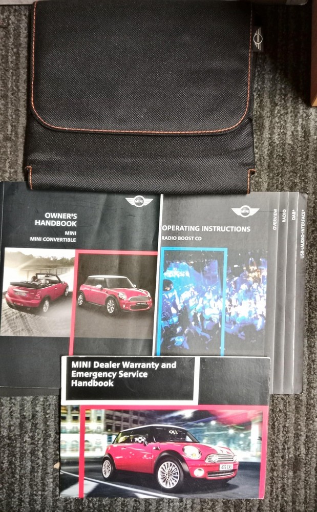MINI CONVERTIBLE ONWER'S MANUAL QUICK GUIDE WALLET PRINT 2010 REF 879
