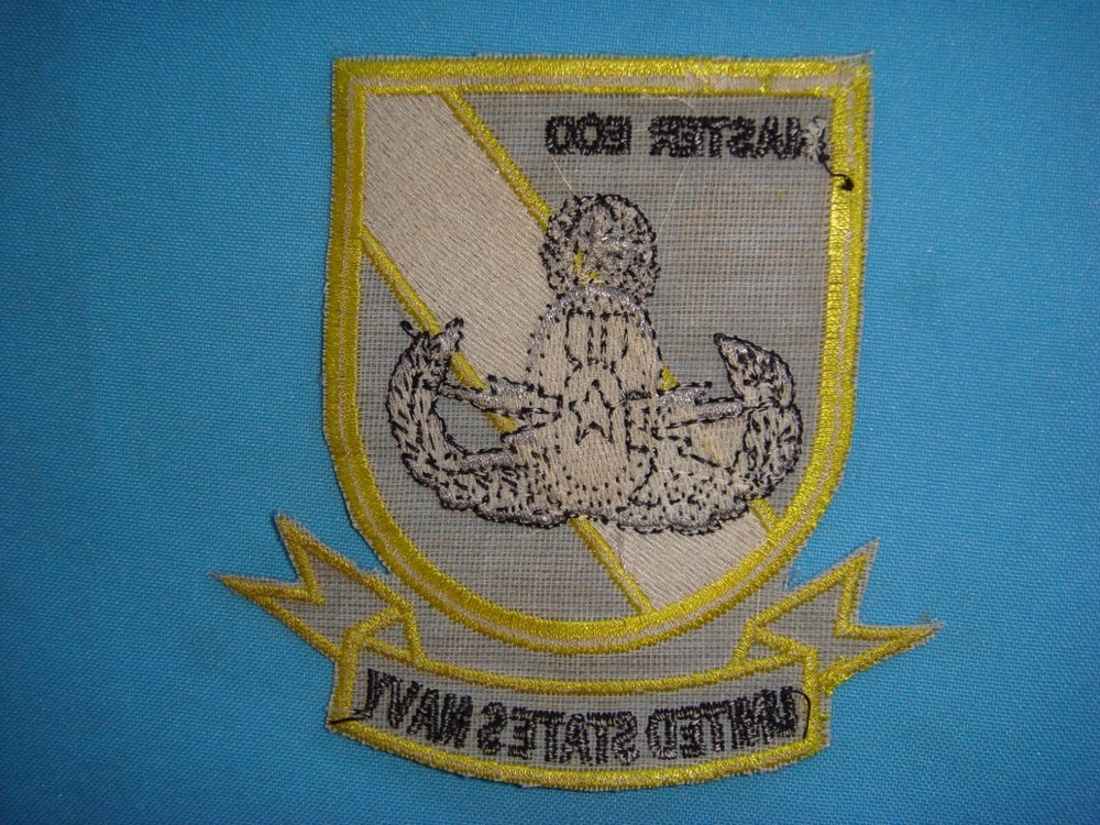 VIETNAM WAR PATCH, US NAVY MASTER EOD EXPLOSIVE ORDNANCE DISPOSAL