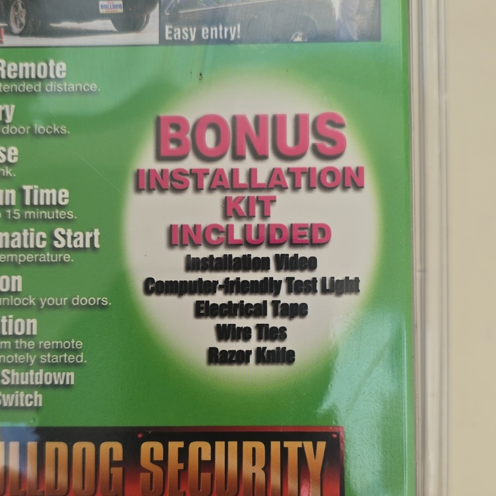 Bulldog Security Long Range Remote Starter System Model RS 114