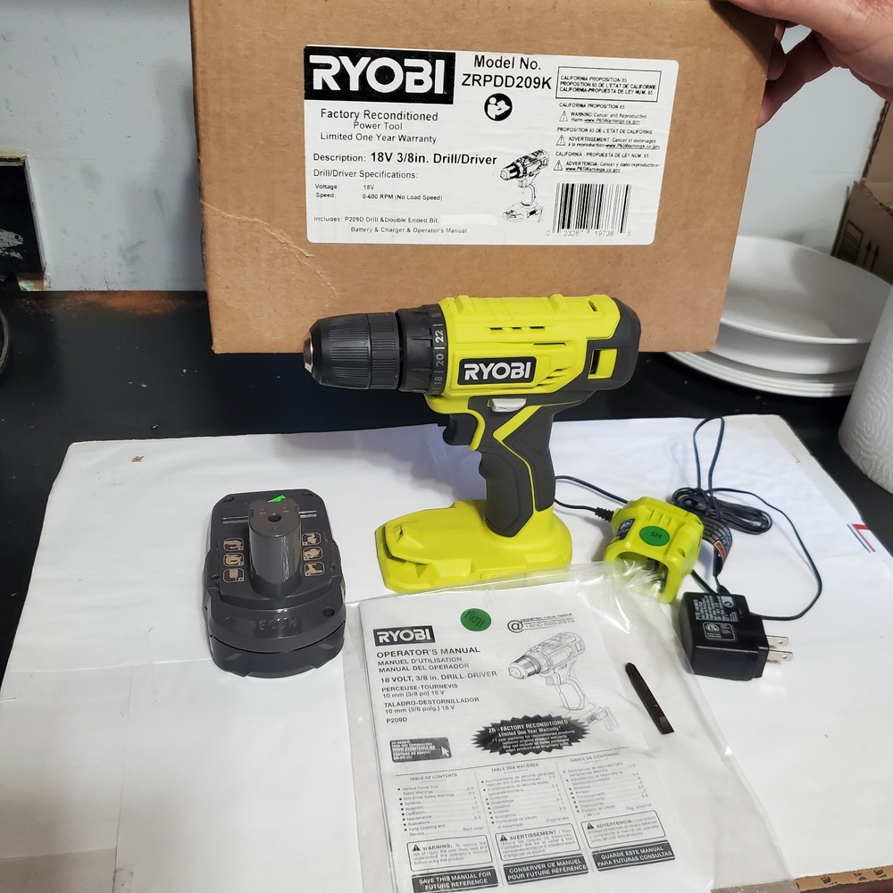 RYOBI 18V 3/8" DRILL/DRIVER