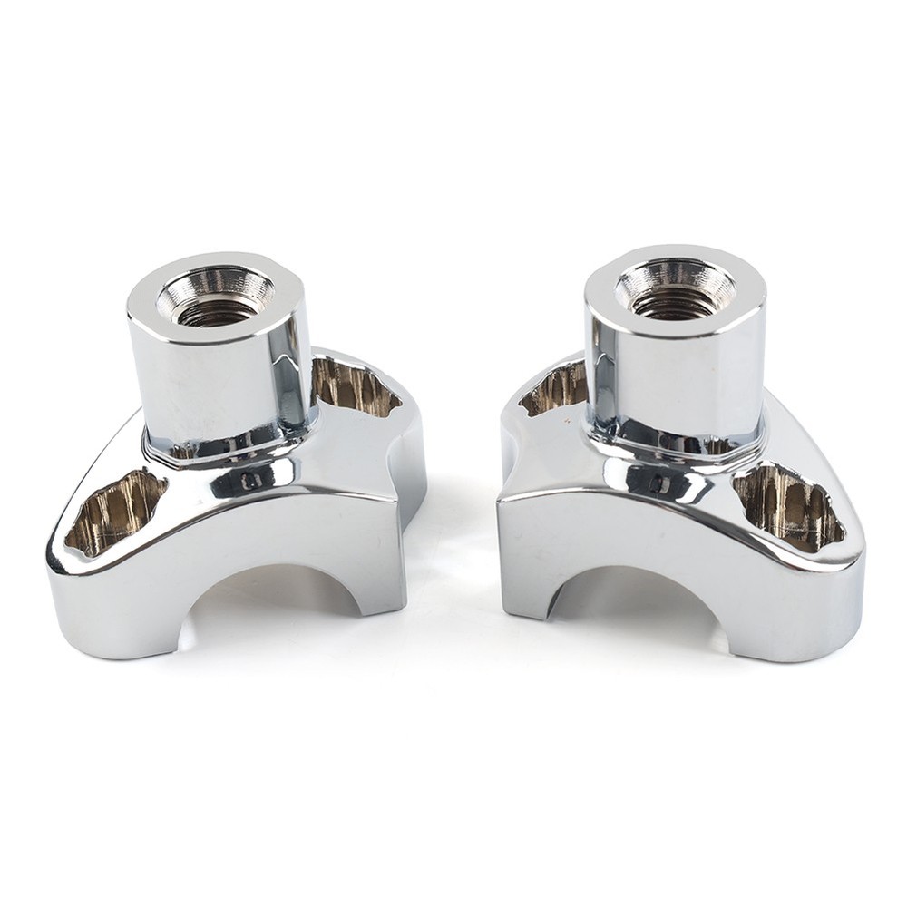 1.7 Tall Handlebar Risers For Harley Softail Dyna Street Bob