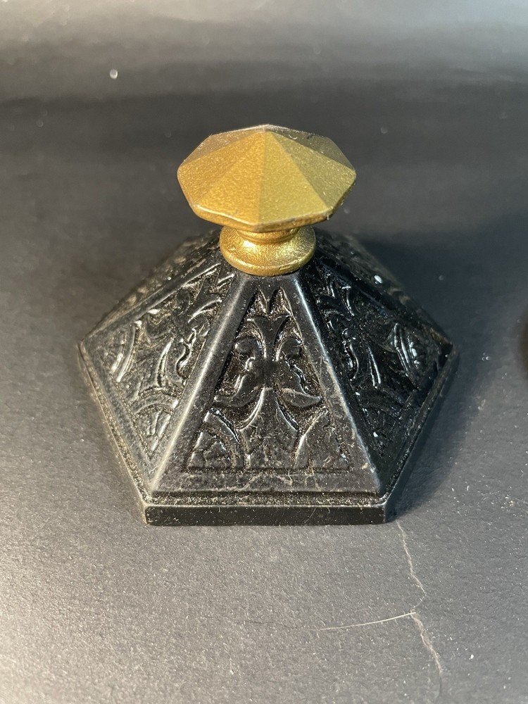 2 Cast Iron Paperweights Decorative