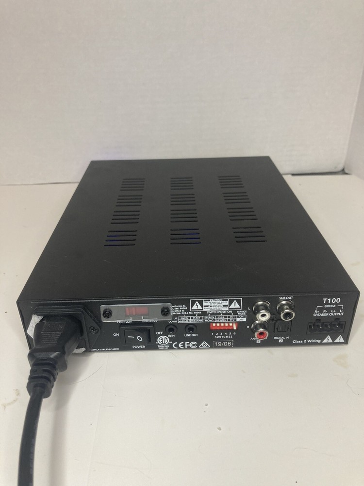 Current Audio T100 Power Amplifier Class D 2-Channel IR Learning - TruAudio